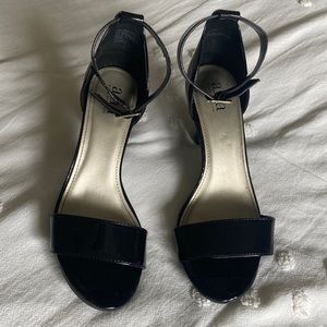 A New Apparel Black Ankle Strap Heels